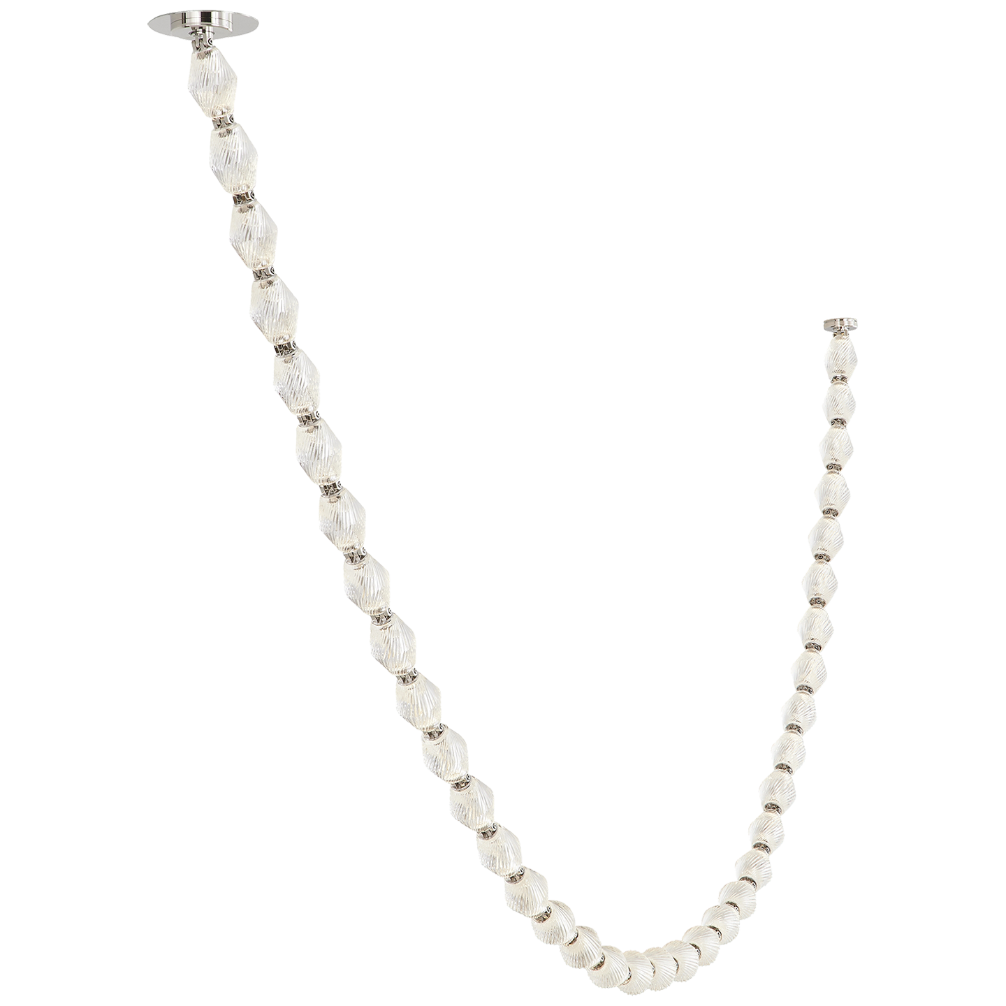 Collier 108 Chandelier in Polished Nickel