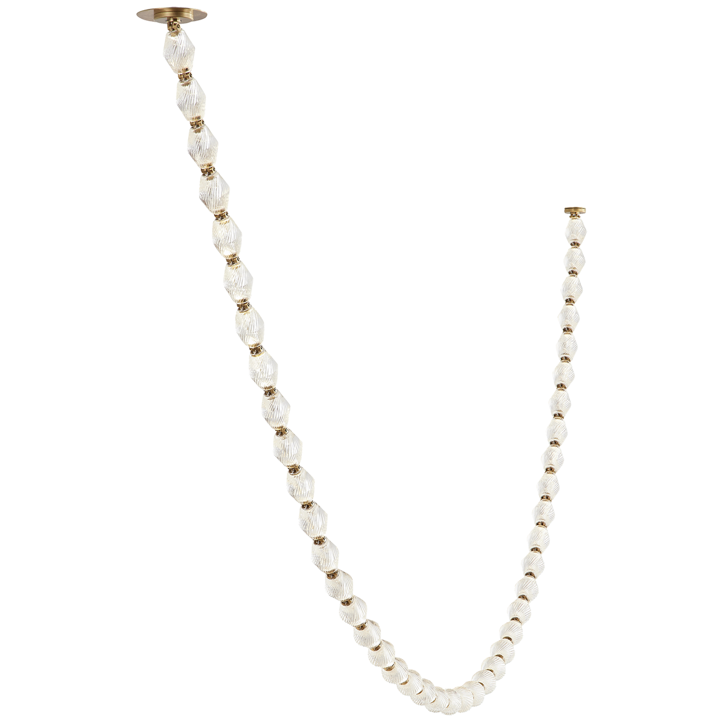 Collier 132 Chandelier in Natural Brass