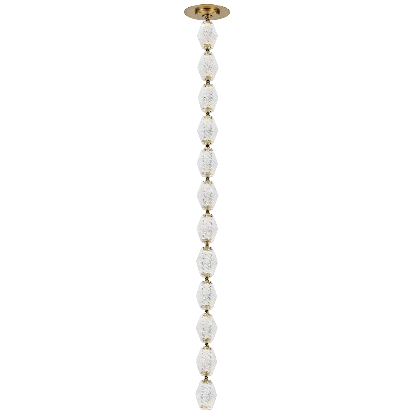 Collier 36 Pendant in Natural Brass
