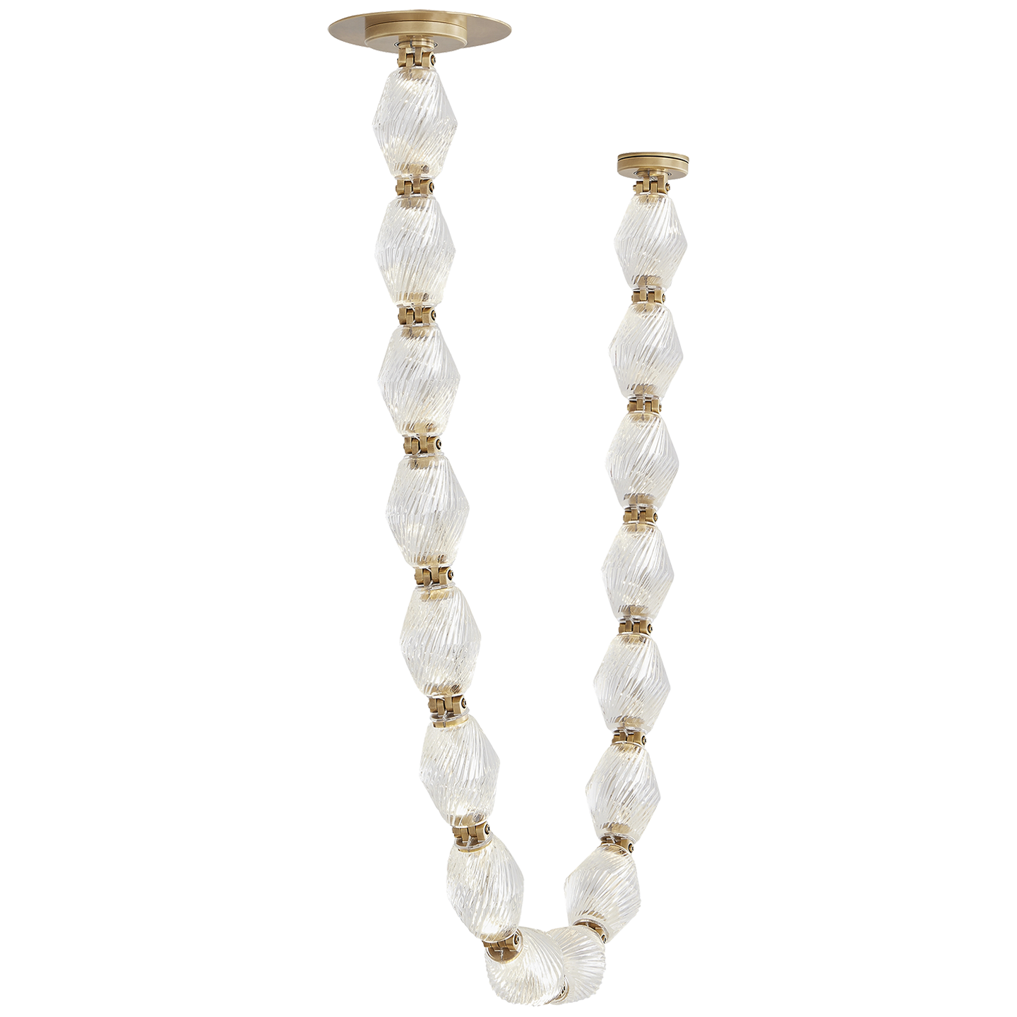 Collier 48 Pendant in Natural Brass