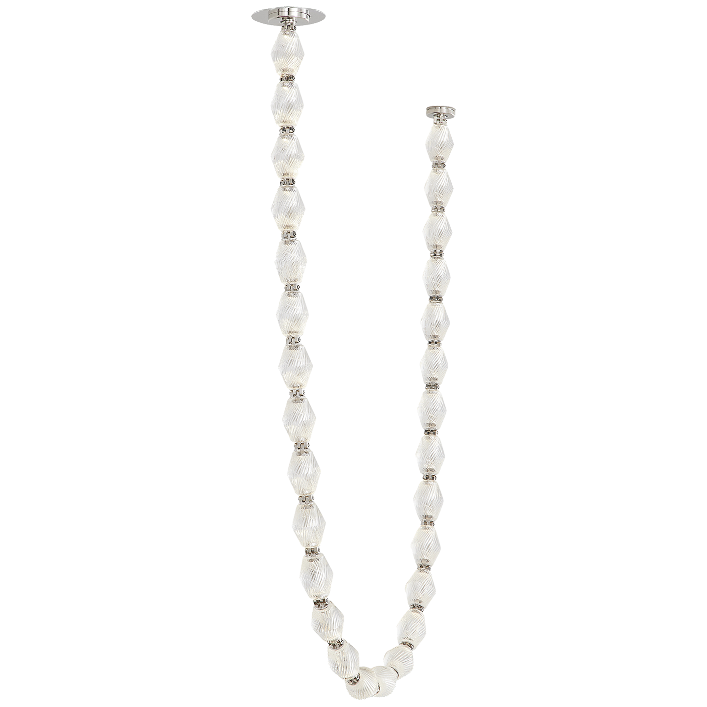 Collier 84 Chandelier in Polished Nickel