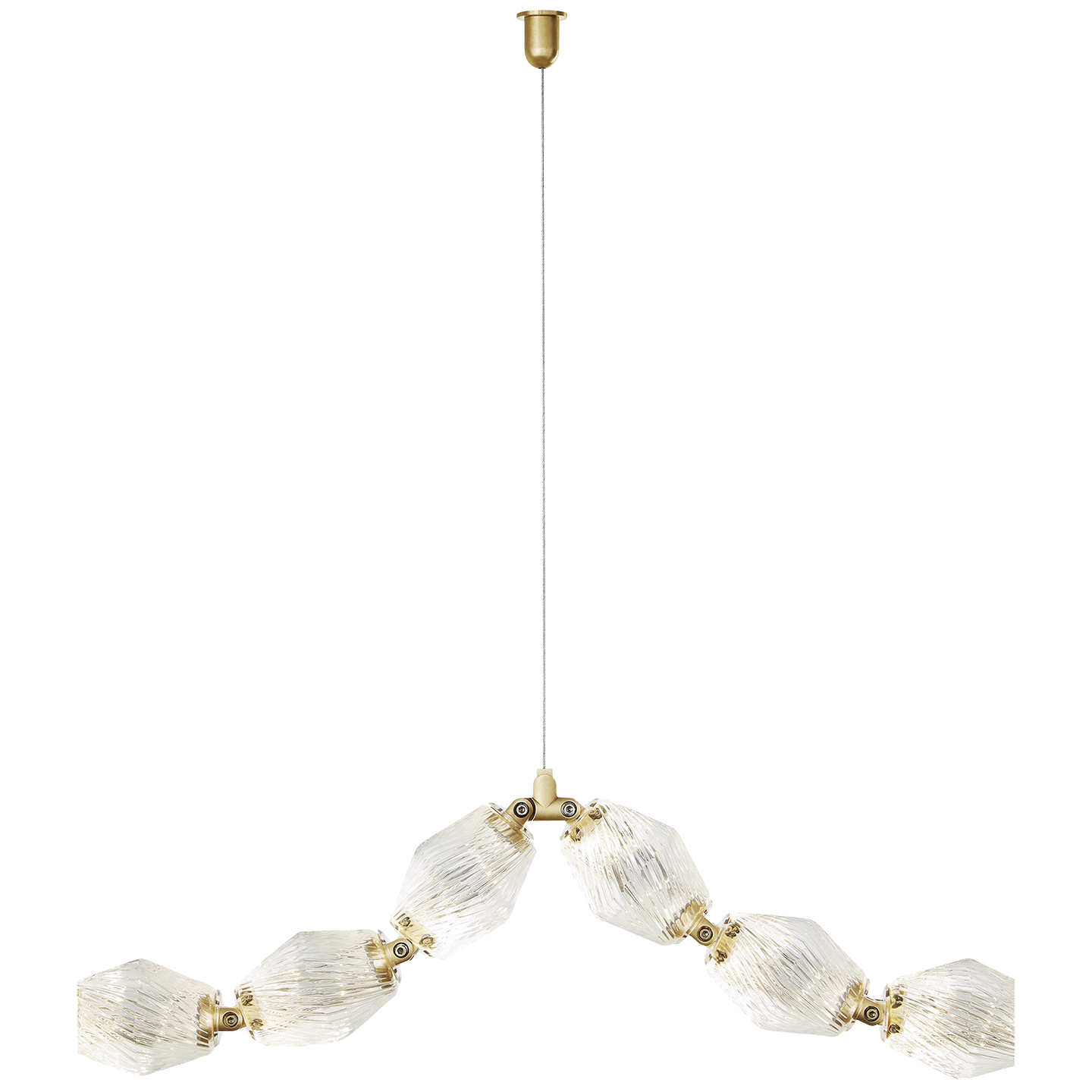 Collier Swag Cable in Natural Brass