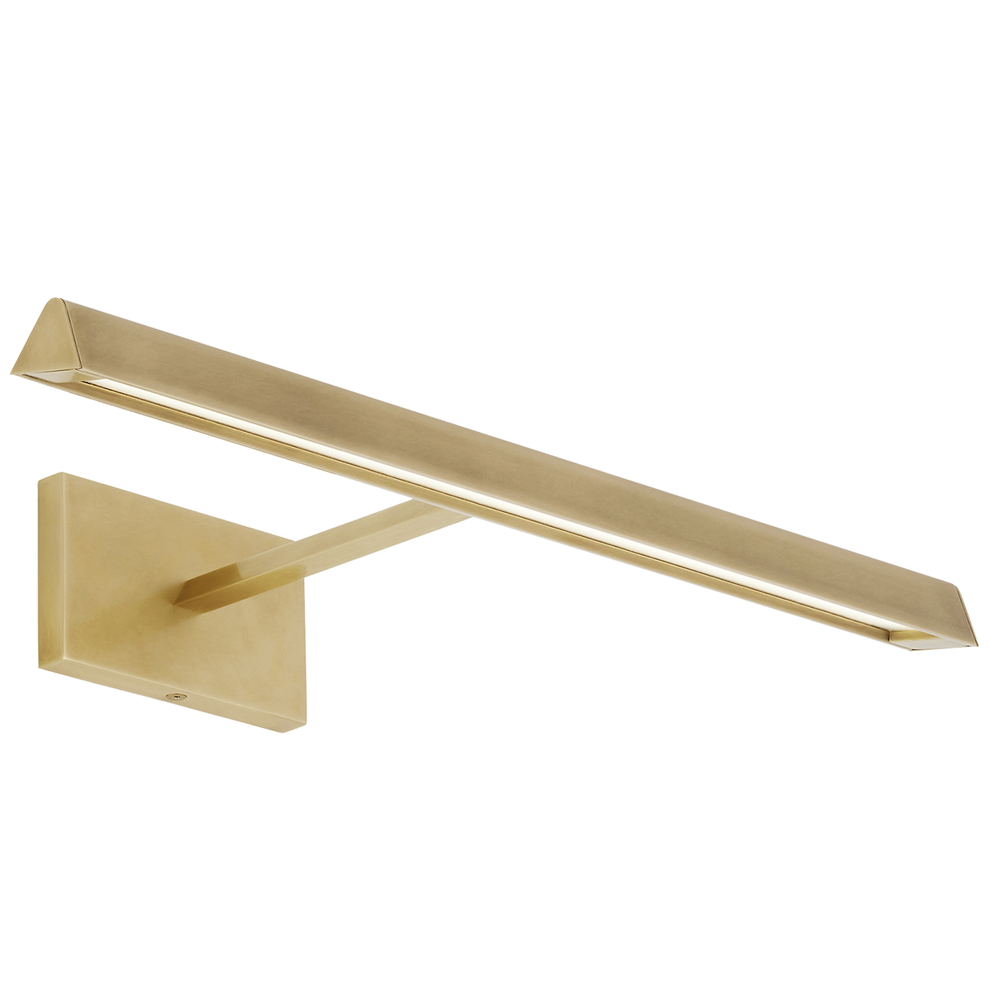 Dessau 18 Picture Light in Natural Brass