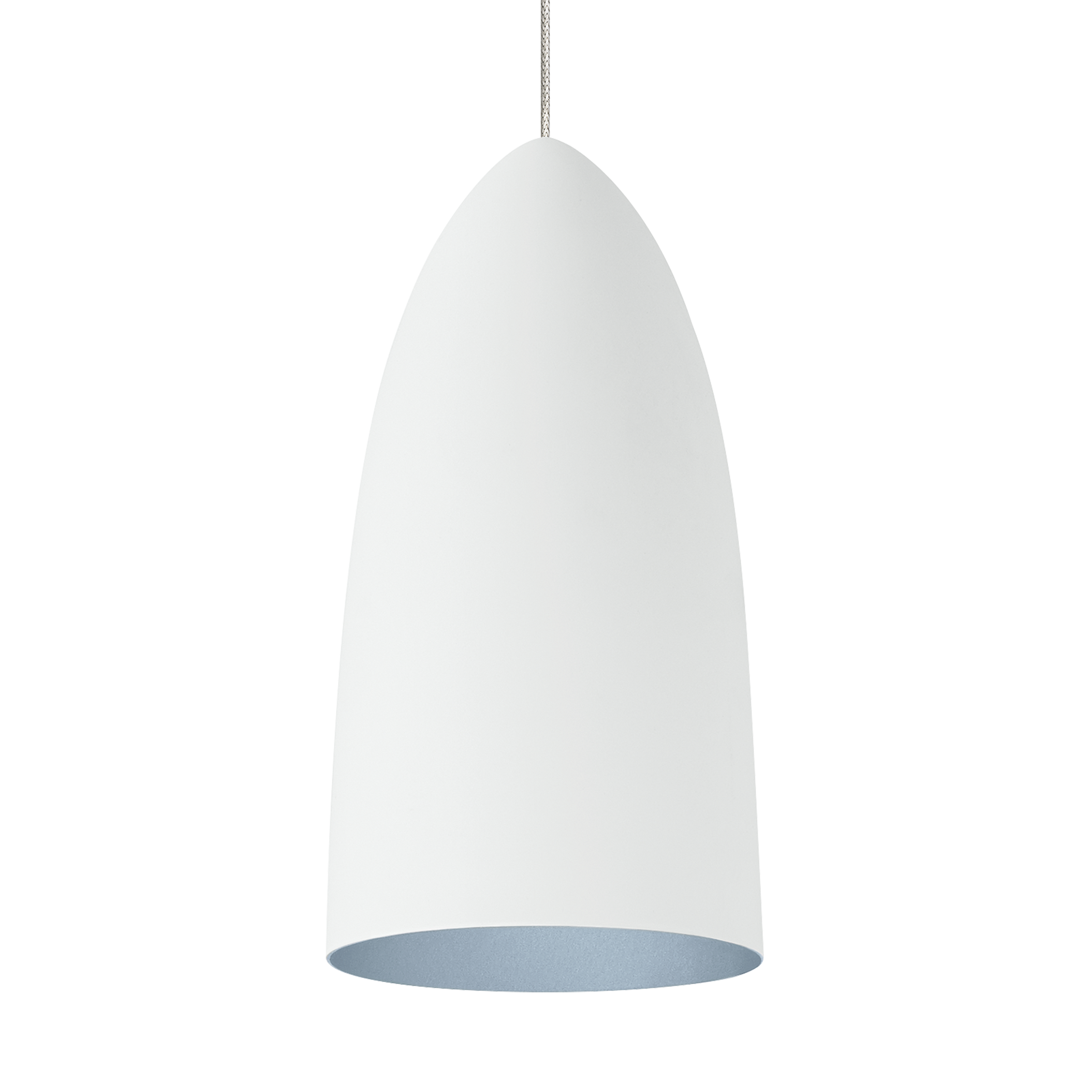 Mini Signal Pendant FreeJack Rubberized White/Blue satin nickel 3000K 90 CRI 12 volt led 95 cri 3000k