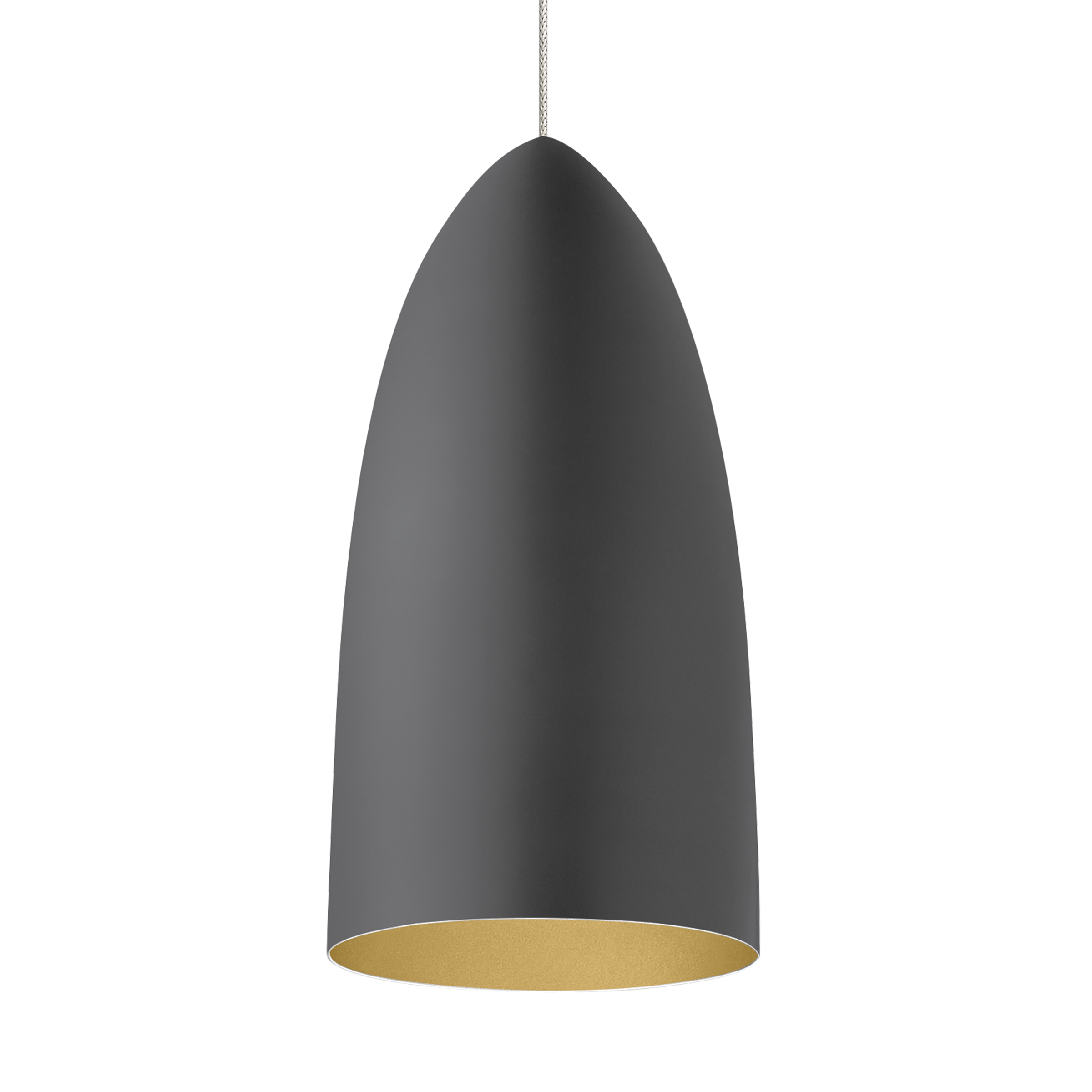 Mini Signal Pendant FreeJack Rubberized Gray/Gold satin nickel 3000K 90 CRI 12 volt led 95 cri 3000k
