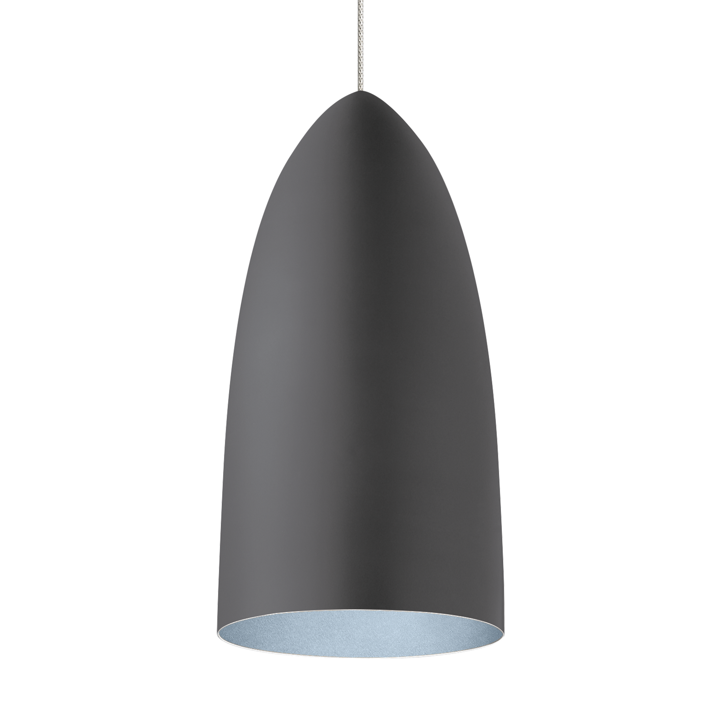 Mini Signal Pendant FreeJack Rubberized Gray/Blue satin nickel 3000K 90 CRI 12 volt led 95 cri 3000k