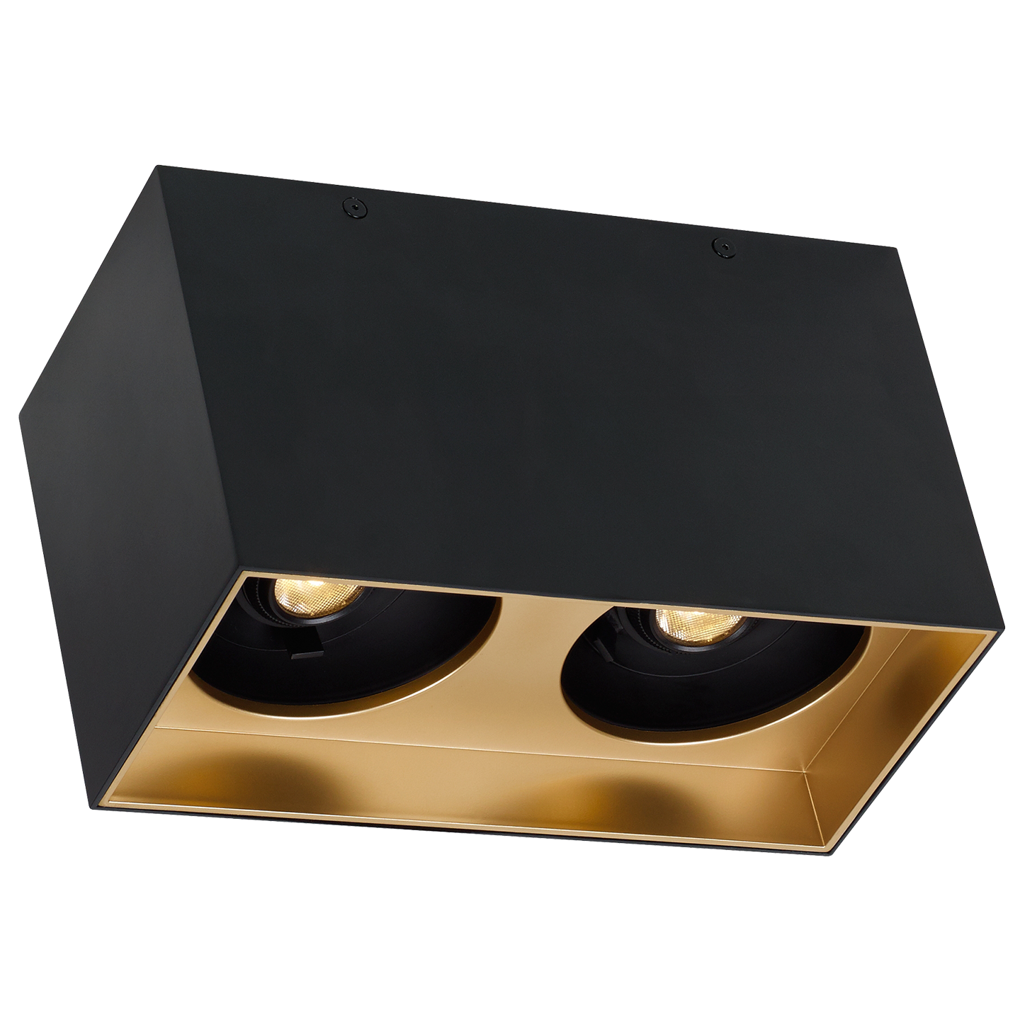 Exo 6 Dual Flush Mount 6.1" Matte Black gold haze 3000K 90 CRI led 90 cri 3000k 120v 277v unv