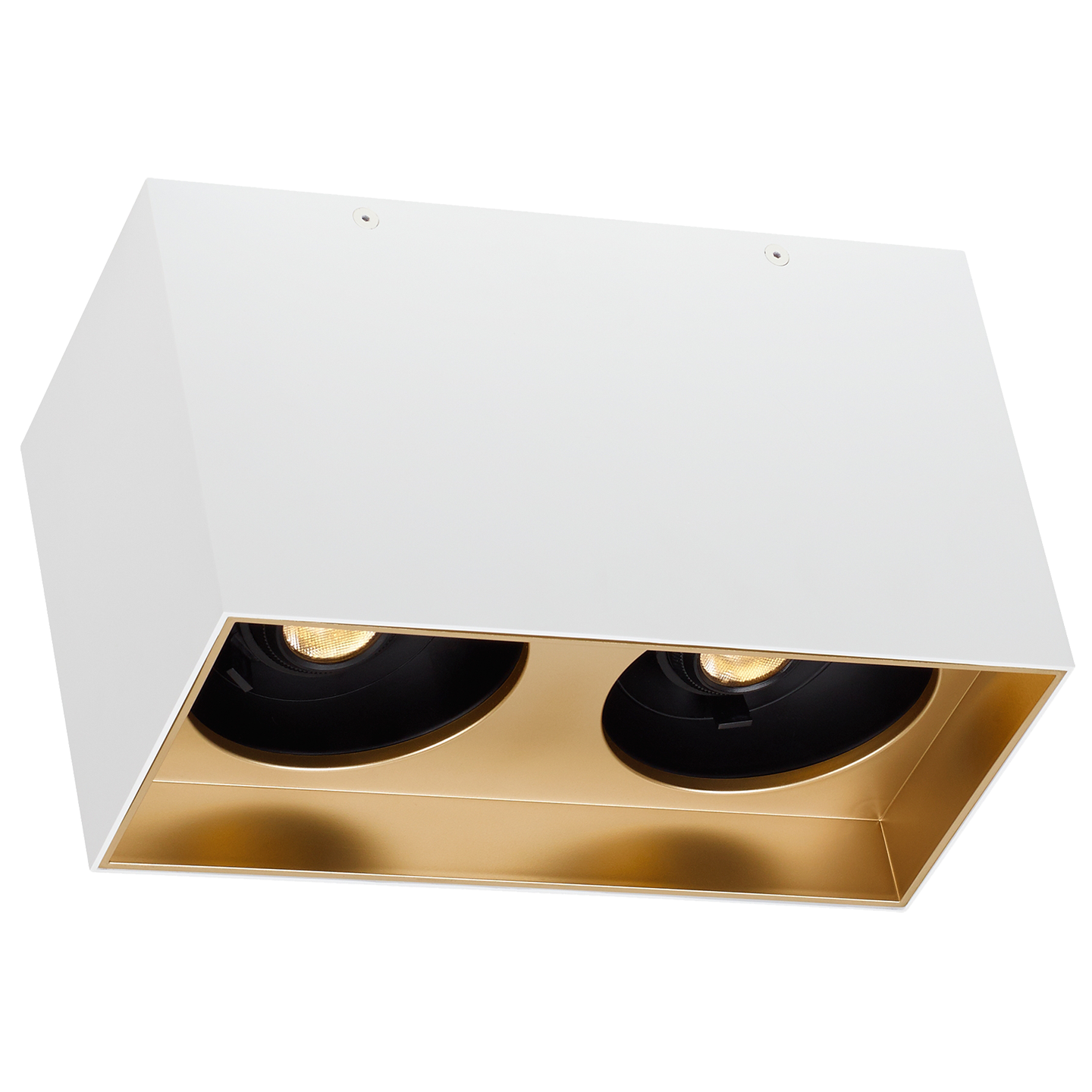 Exo 6 Dual Flush Mount 6.1" Matte White gold haze 2700K 90 CRI led 90 cri 2700k 120v 277v unv