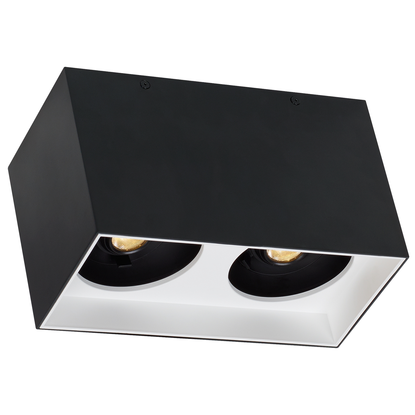 Exo 6 Dual Flush Mount 6.1" Matte Black white 3000K 90 CRI led 90 cri 3000k 120v 277v unv