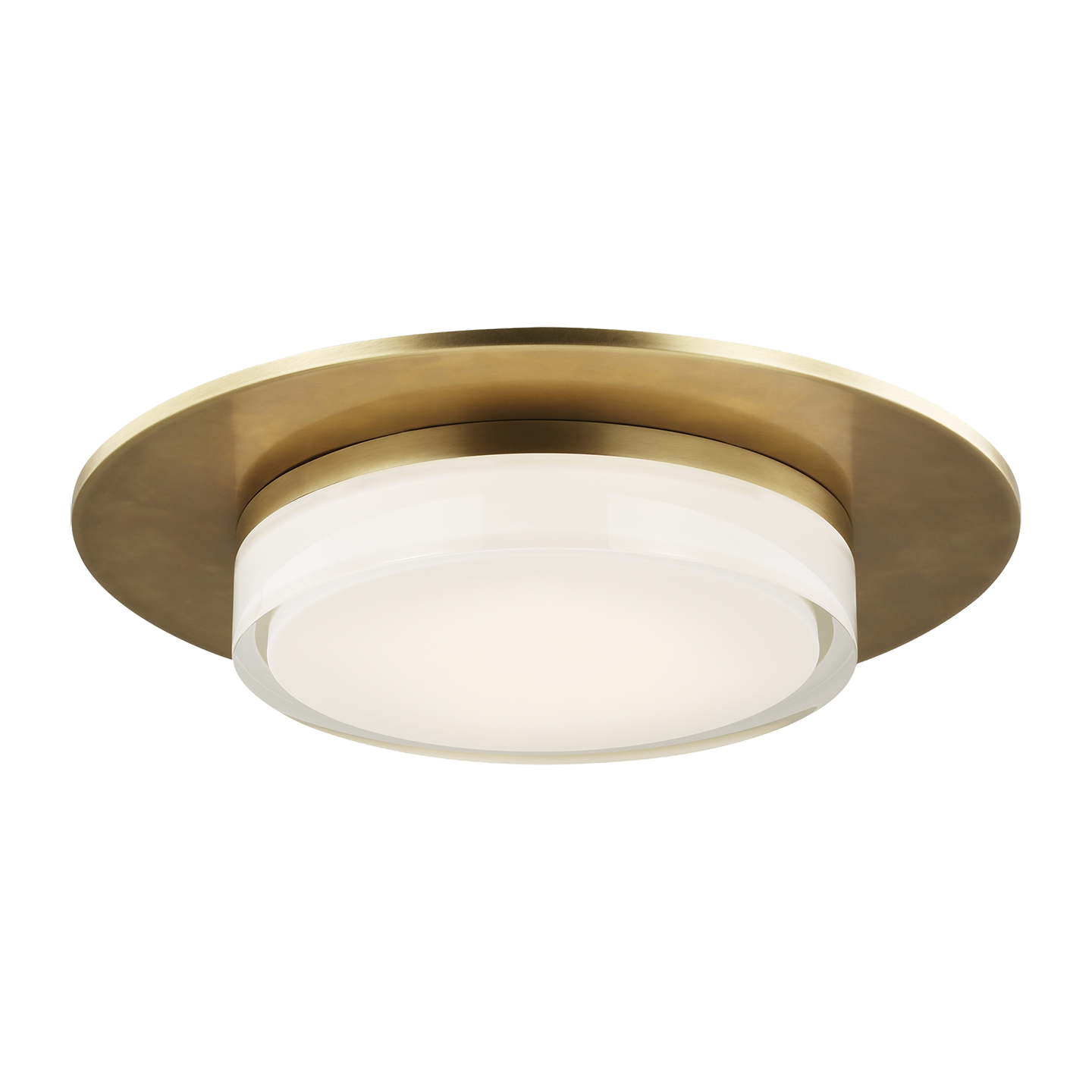 Sen 17 Flush Mount in Natural Brass
