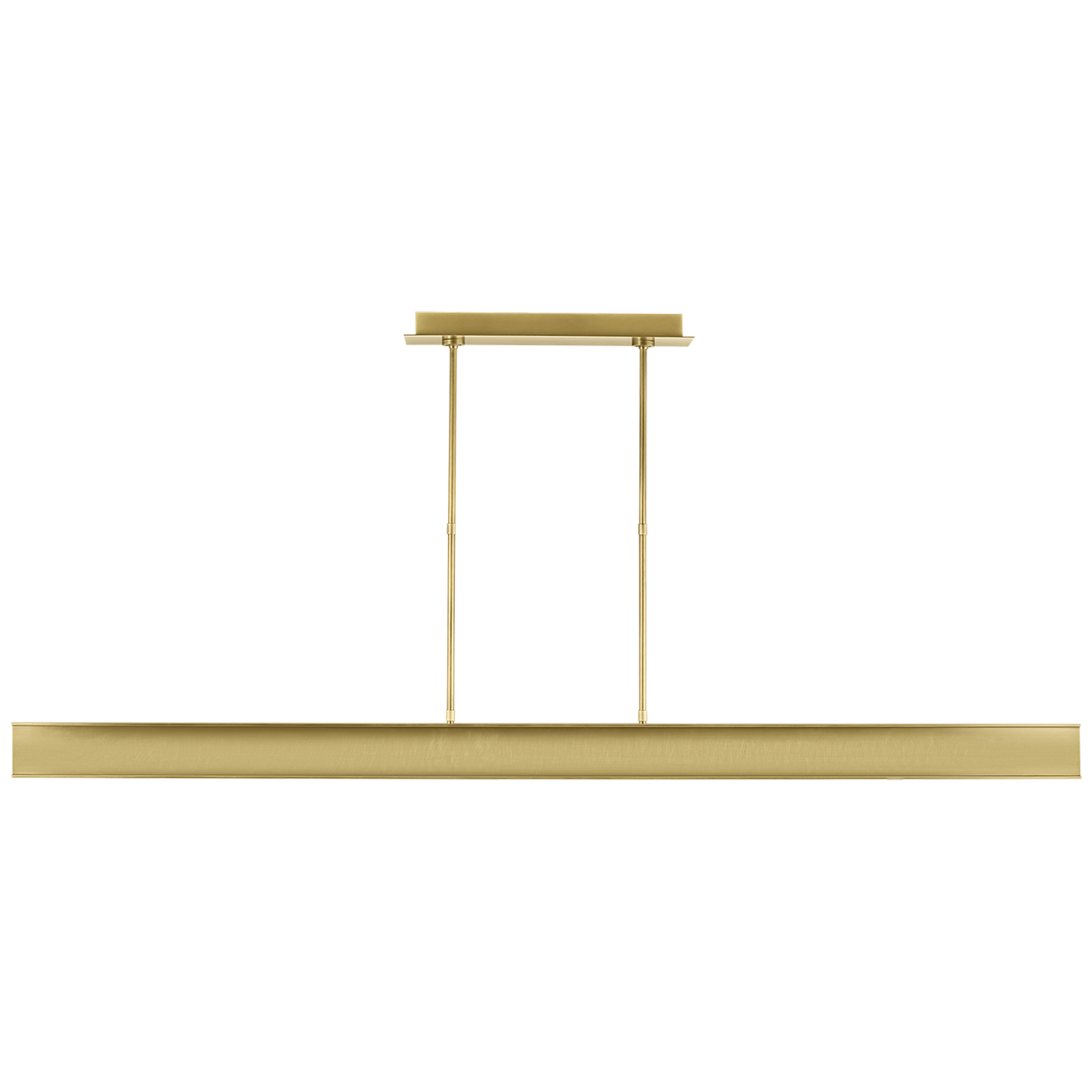I-Beam 72 Linear Suspension in Plated Brass
