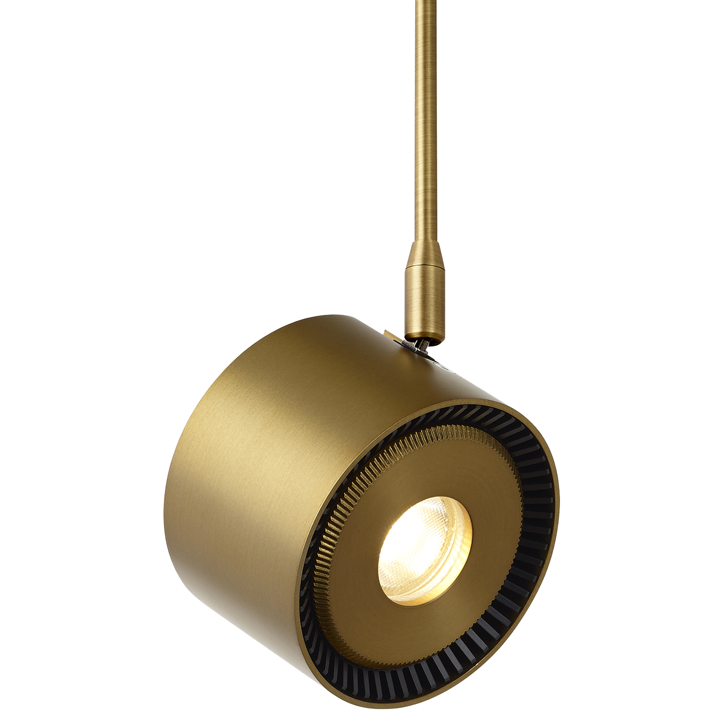 ISO Head MonoRail aged brass 3000K 80 CRI led