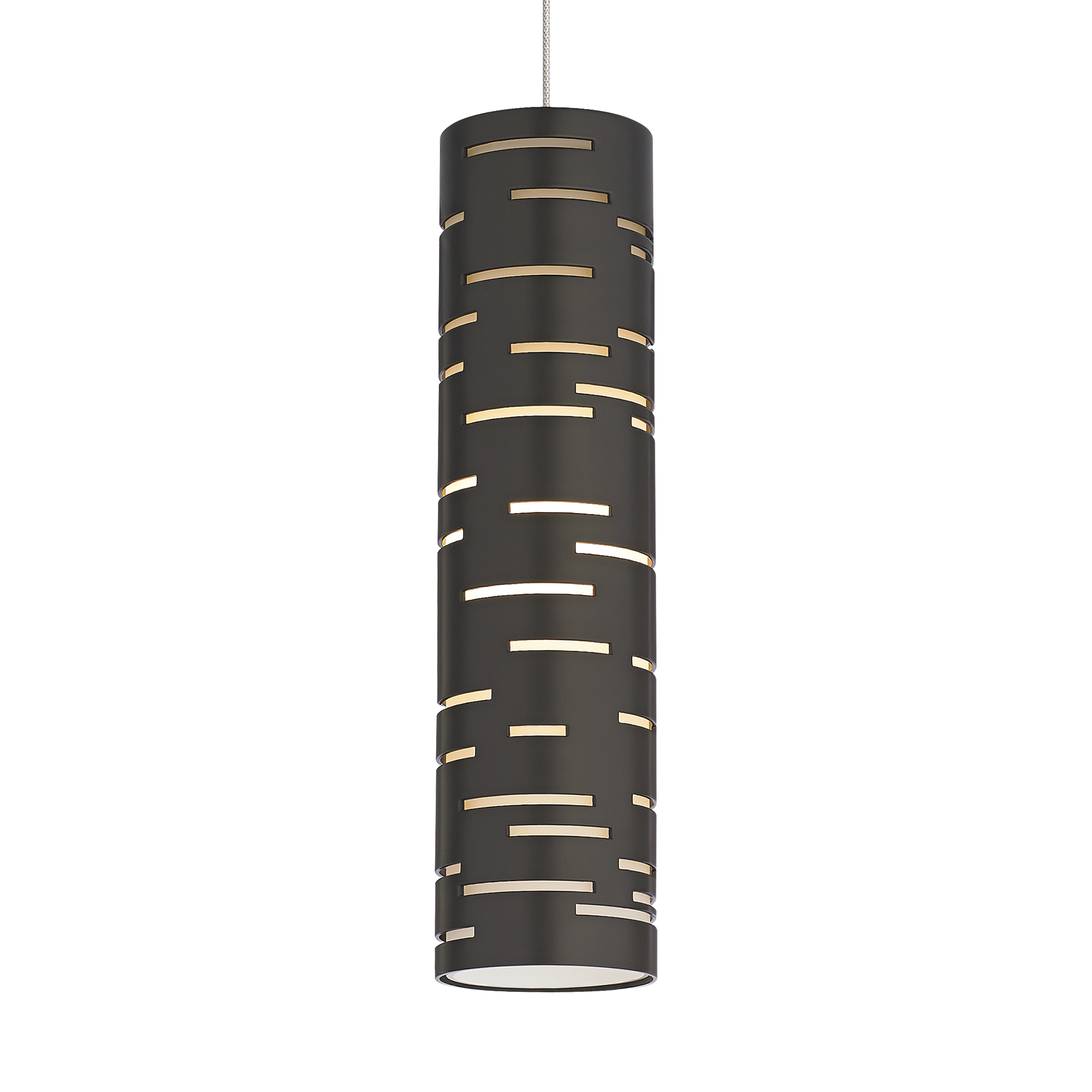 Revel Pendant in Satin Nickel with Antique Bronze Monopoint Bulb(s) Included