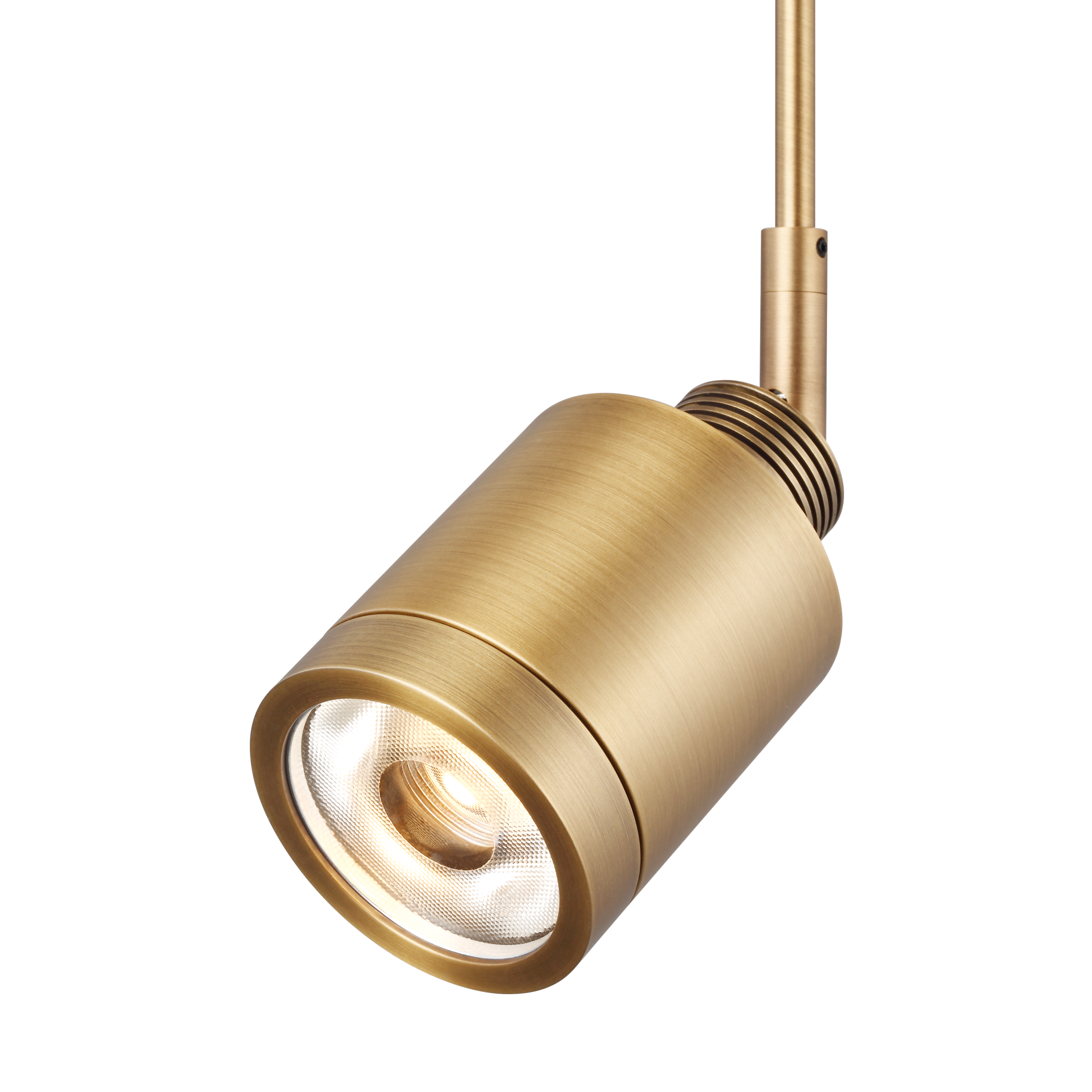 Tellium LED Head MonoPoint natural brass 3000K 90 CRI
