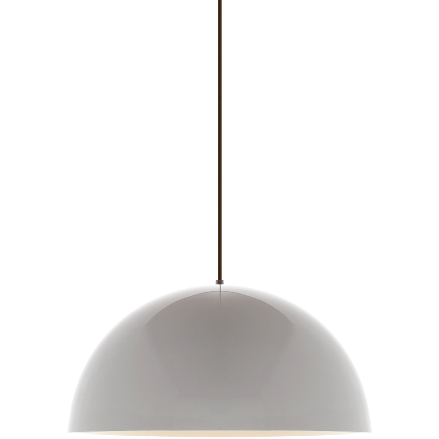 Powell Street Pendant Gloss White/White black no lamp