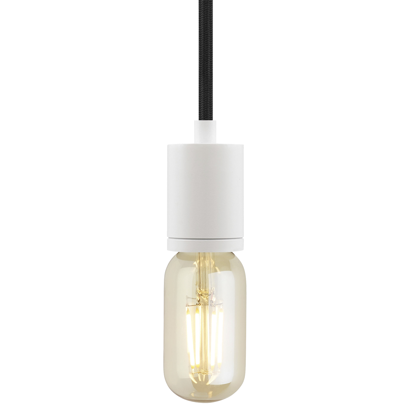 SoCo Pendant Modern Socket Black Cord white