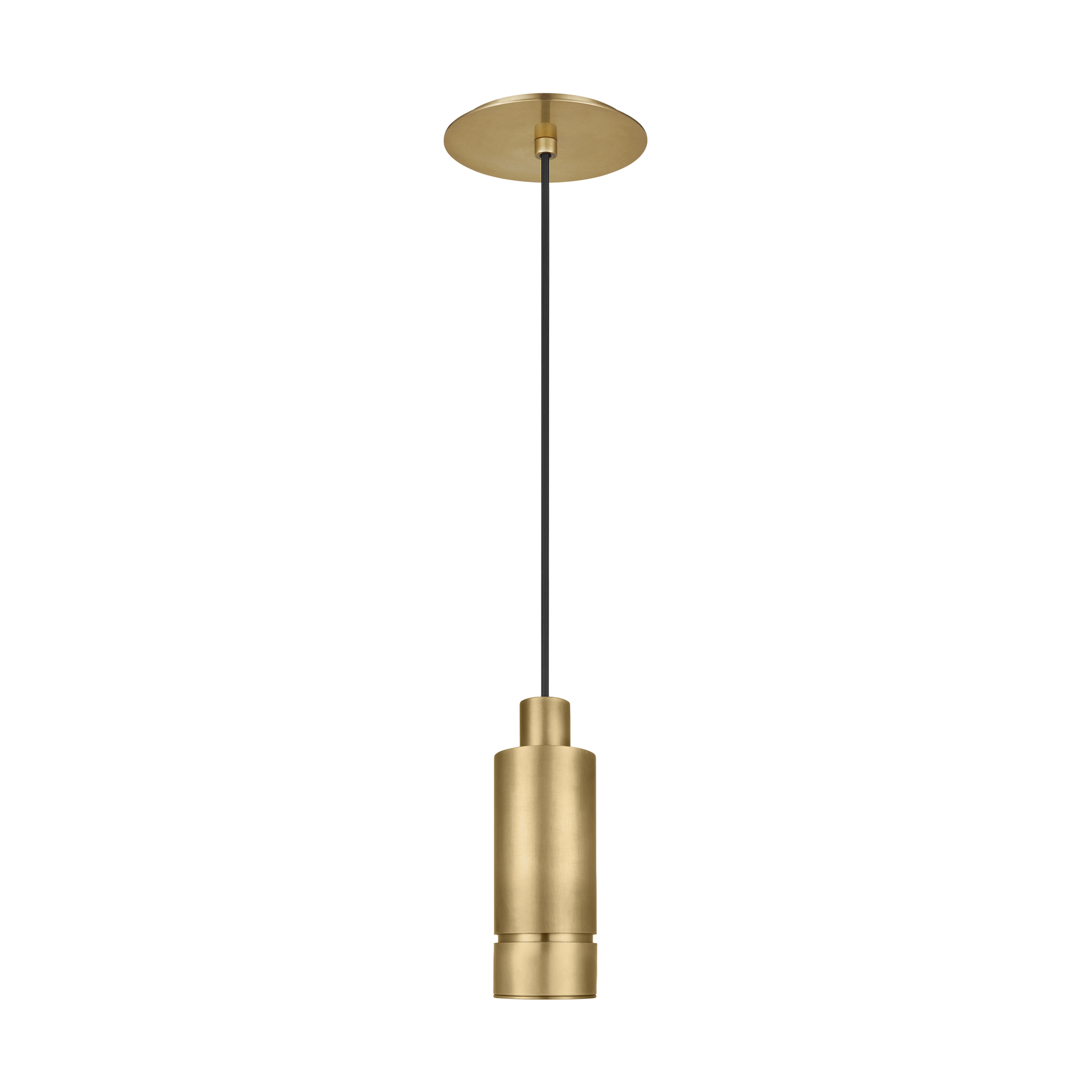 Sottile Small Pendant in Natural Brass