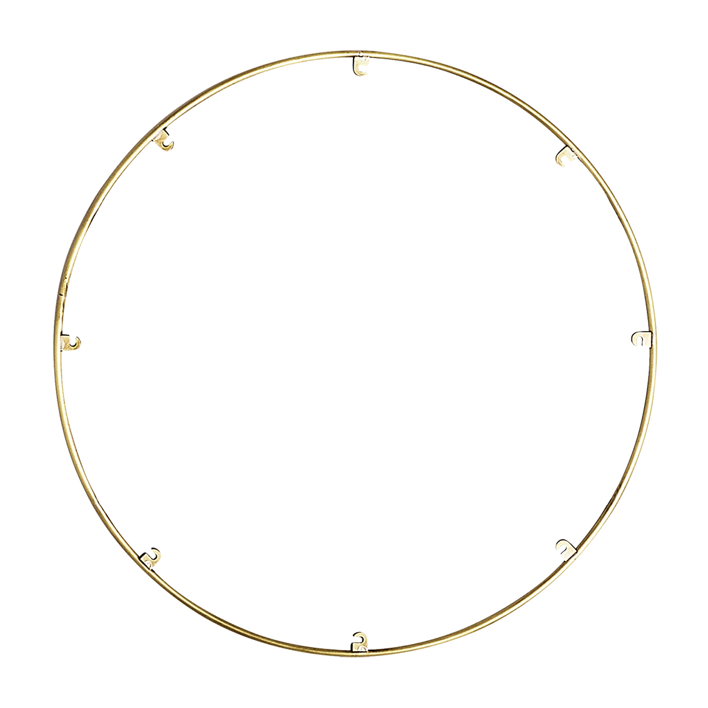Trellis Spacer R824 in Natural Brass