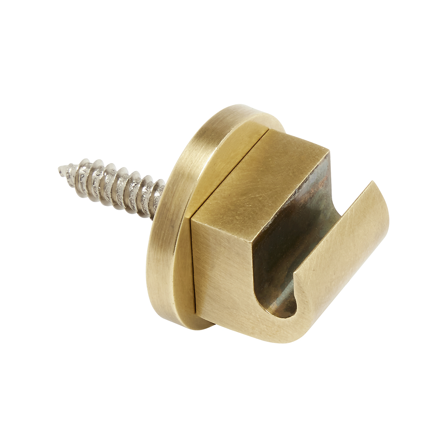 Trellis Swag Hook in Natural Brass