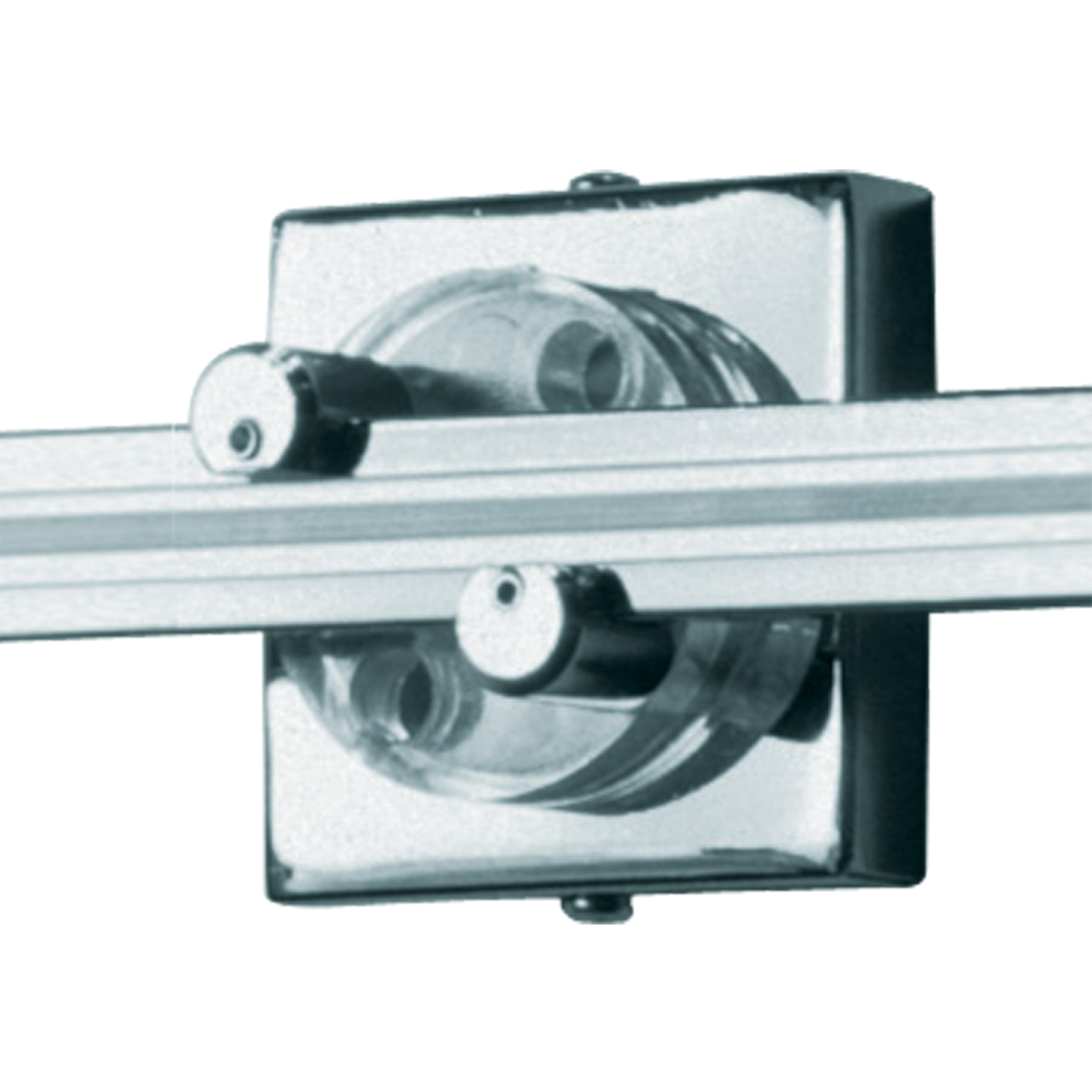 Wall MonoRail 2" Square Power Feed Canopy Single-Feed 2" Square antique bronze