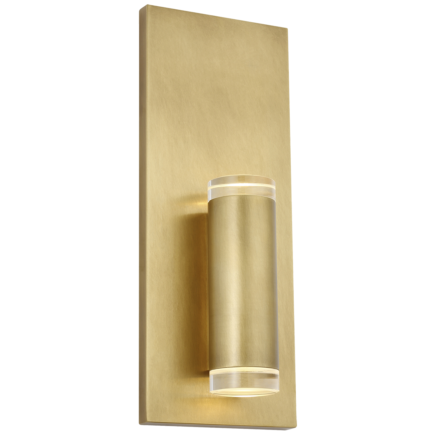 Dobson II 1-Light Wall/Bath in Natural Brass
