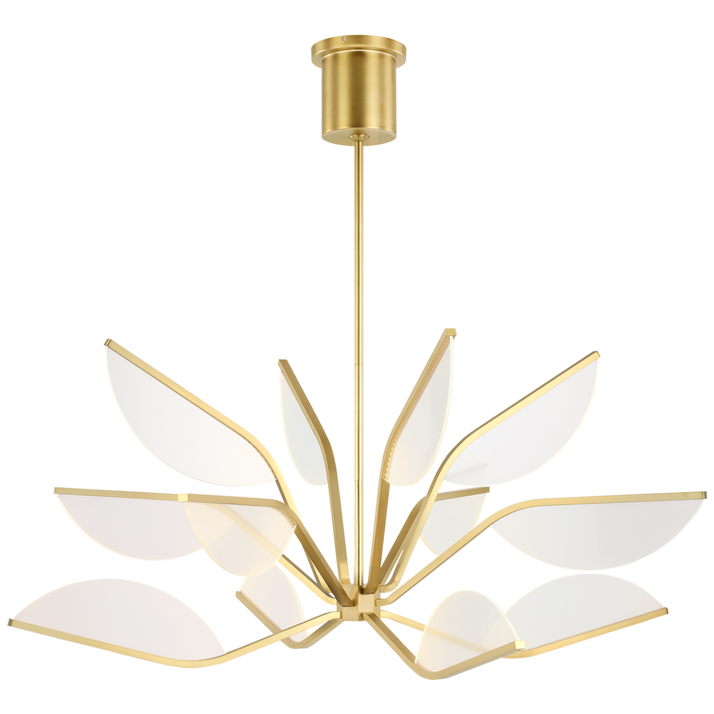 Belterra 38 Chandelier in Natural Brass