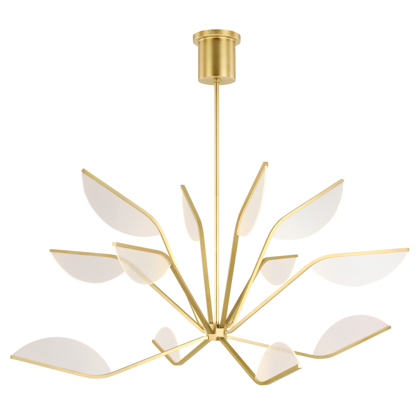 Belterra 48 Chandelier in Natural Brass