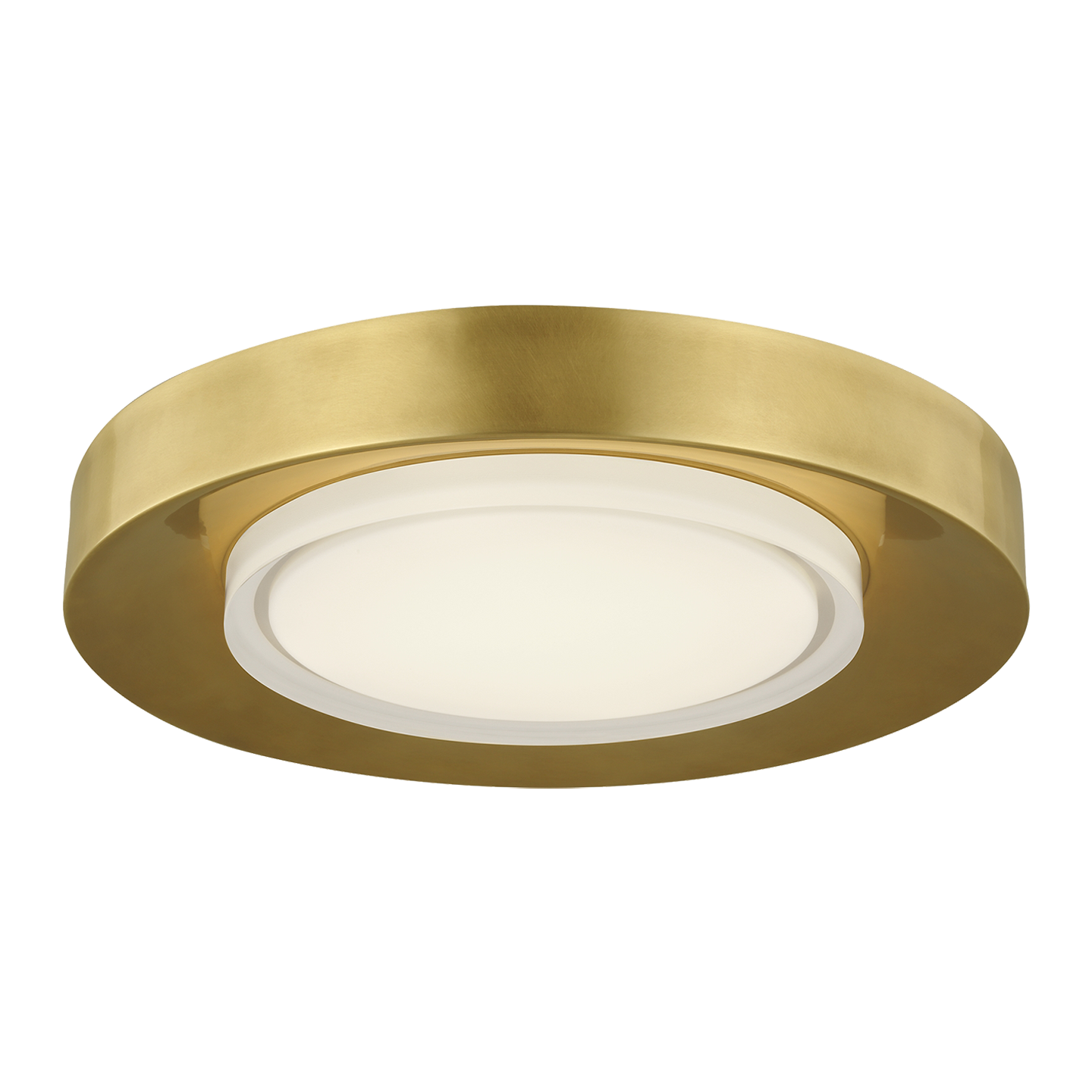 Hilo 16 Flush Mount in Natural Brass