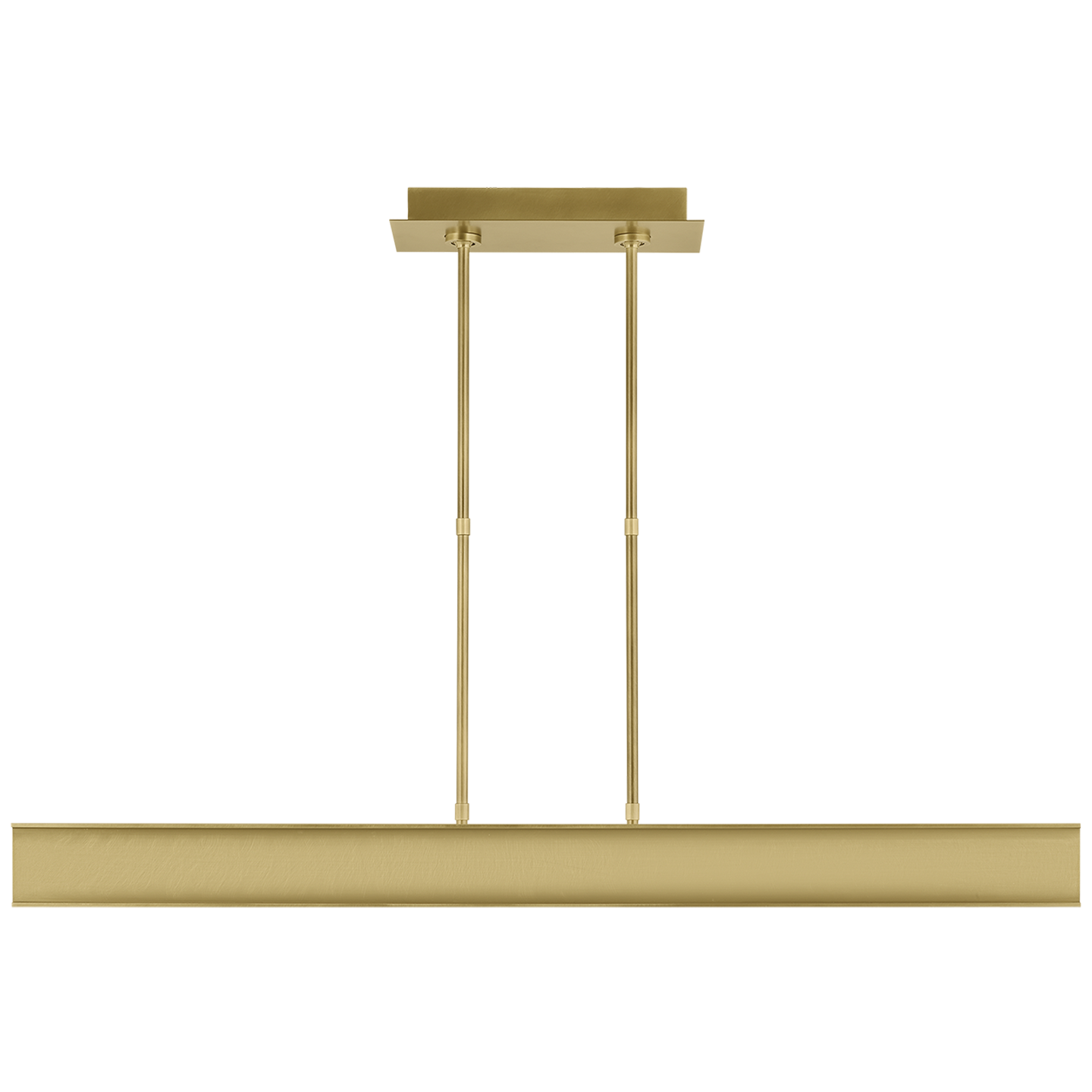 I-Beam 47 Linear Suspension in Plated Brass