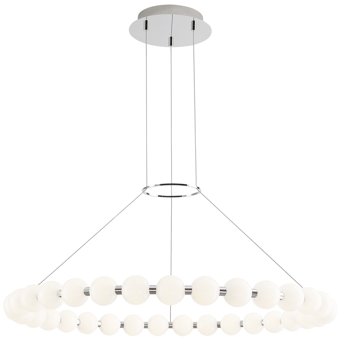Orbet 36 Chandelier in Polished Nickel
