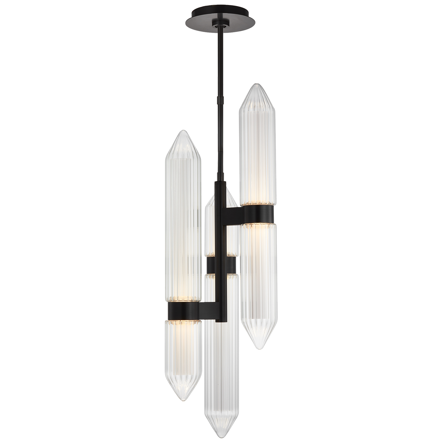 Langston Large Pendant in Plated Dark Bronze