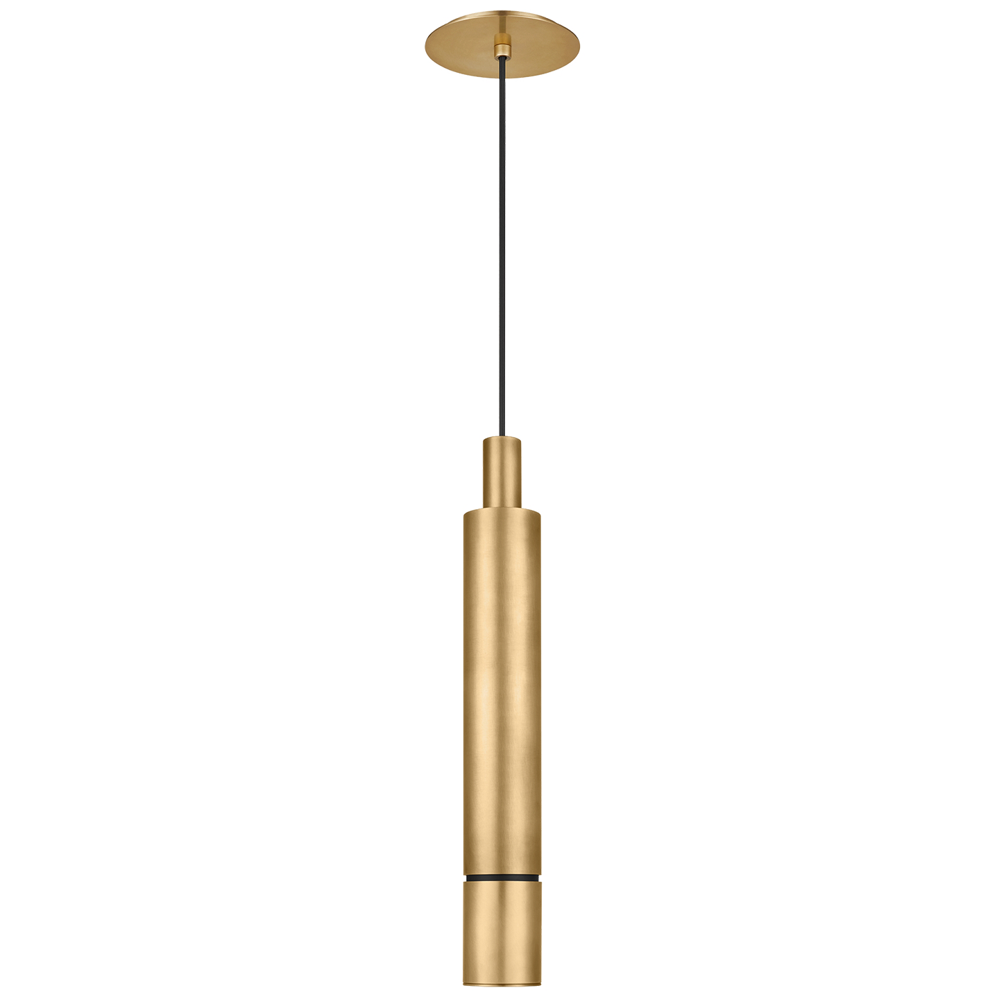 Sottile Large Pendant in Natural Brass