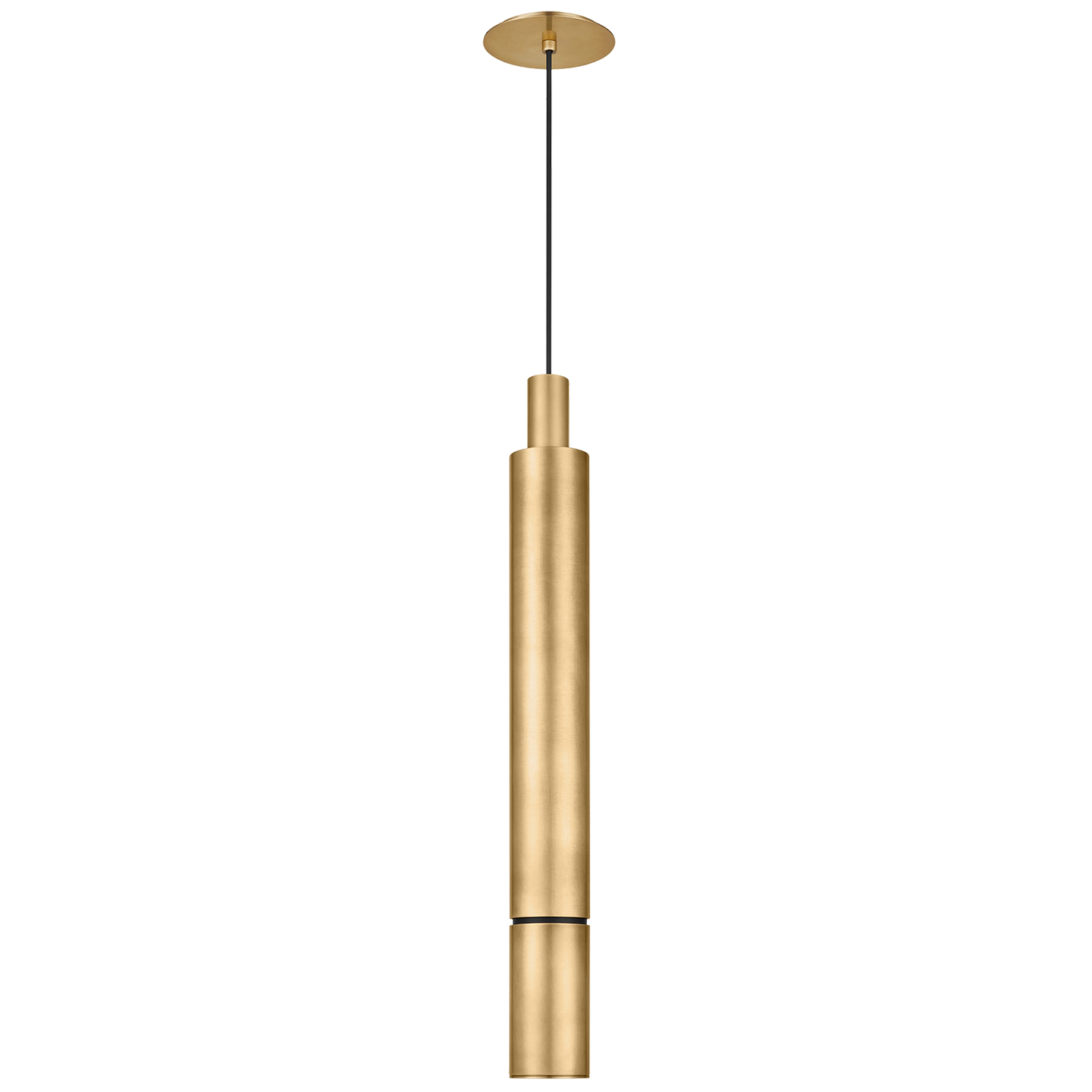 Sottile X-Large Pendant in Natural Brass