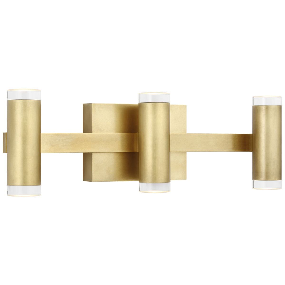 Dobson II 3-Light Bath in Natural Brass