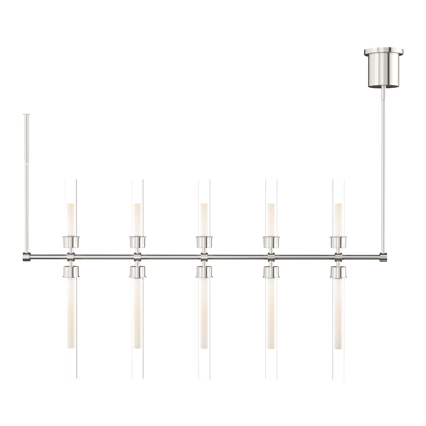 Linger 48 Linear Suspension polished nickel 3000K 90 CRI