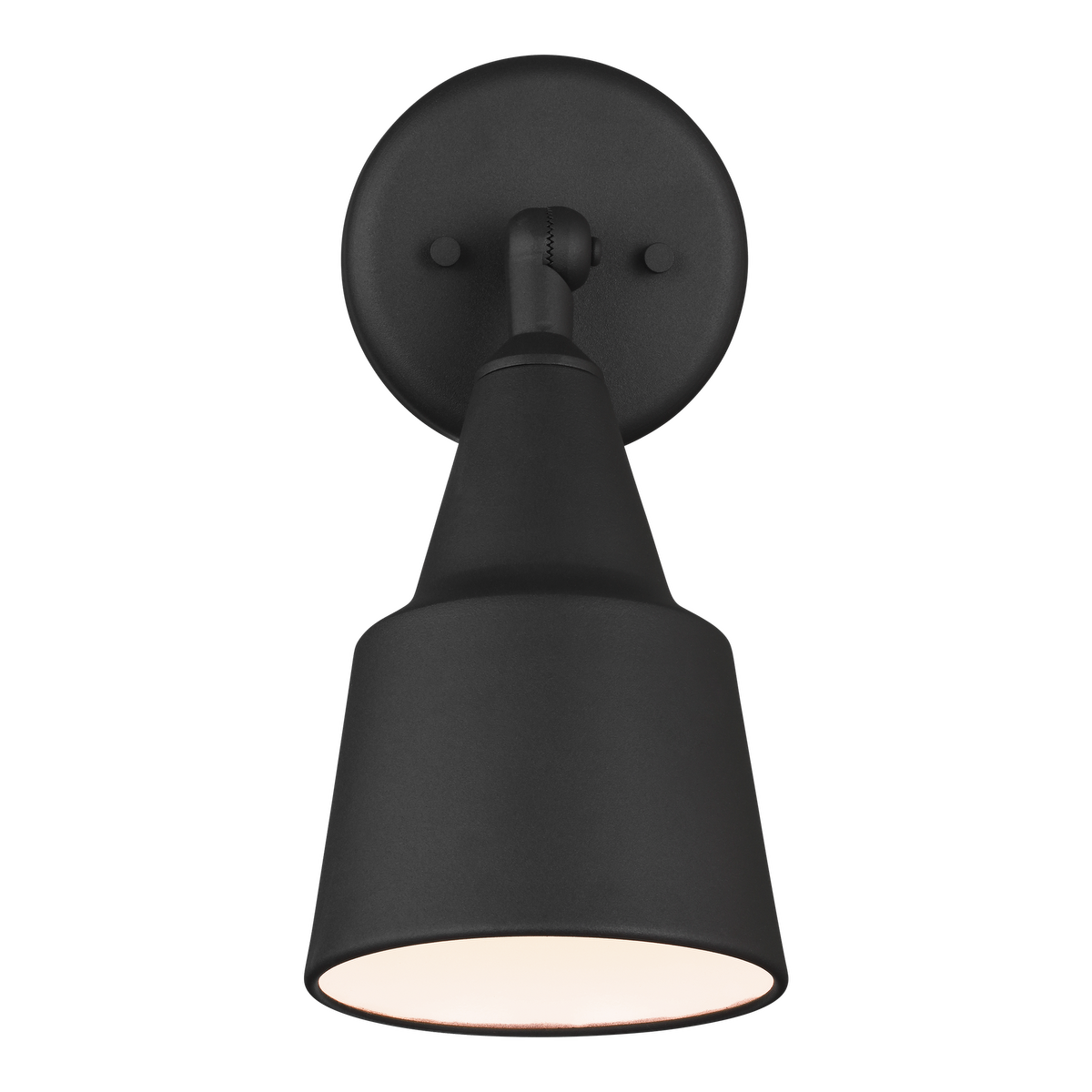 One Light Adjustable Swivel Flood Light Black