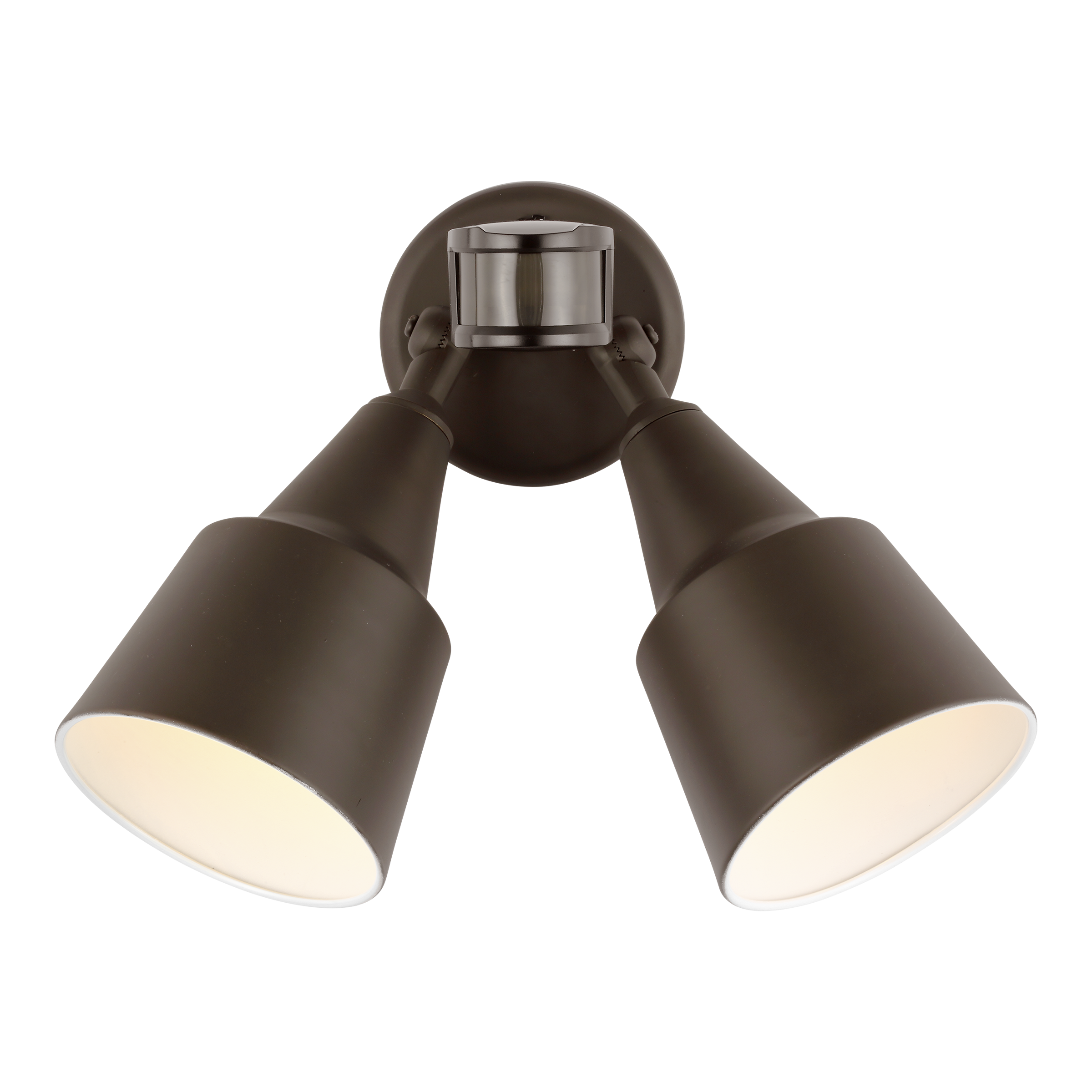 Two Light Flood with Photo and Motion Sensor Antique Bronze