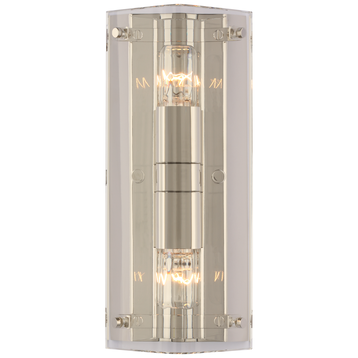 Clayton Wall Sconce in Crystal and Polished Nickel