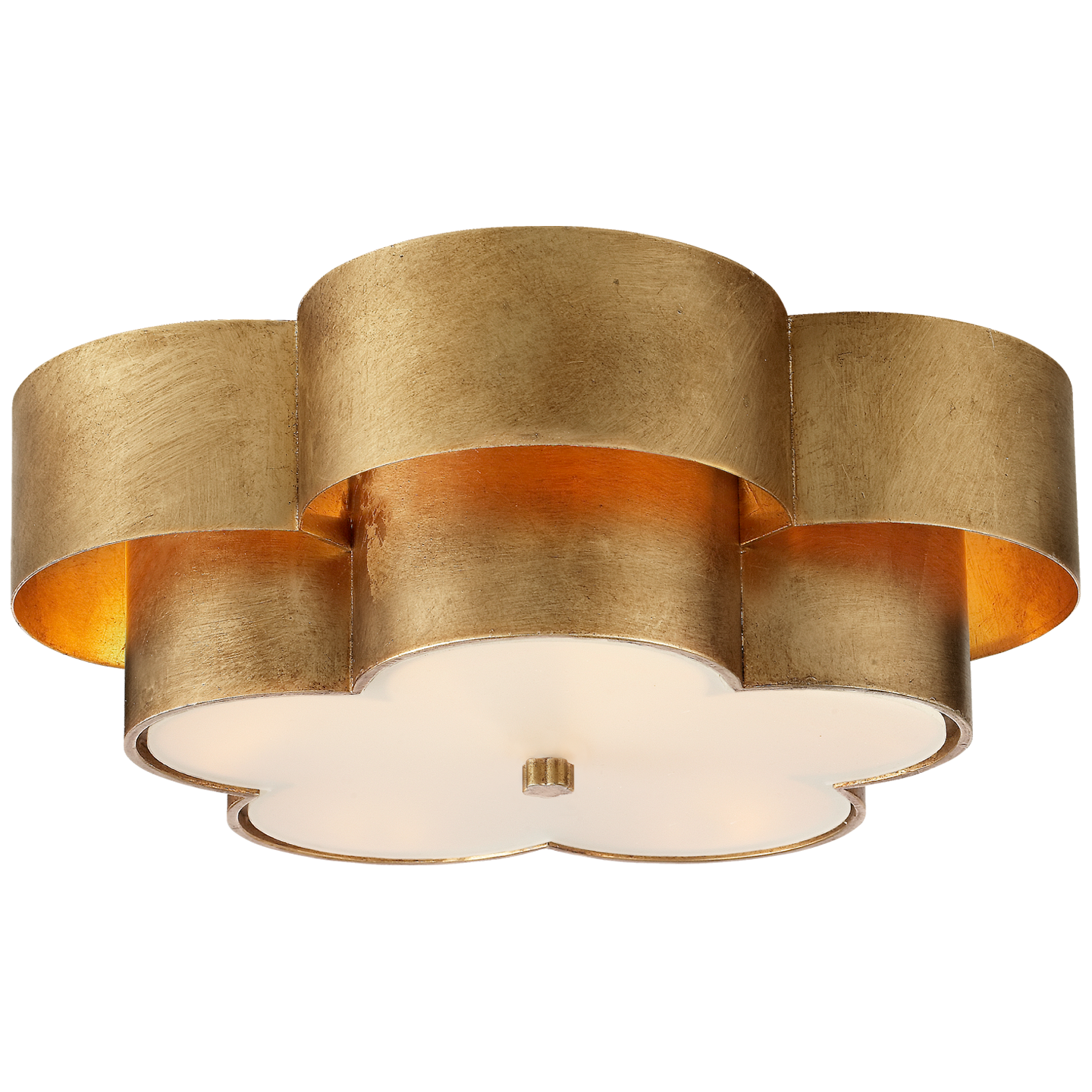 Arabelle Large Flush Mount in Gild with Frosted Acrylic