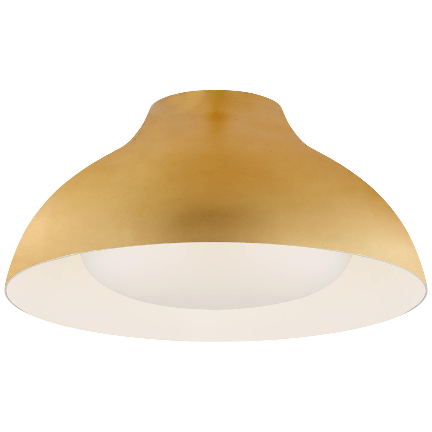 Agnes 15" Flush Mount in Gild with Soft White Glass