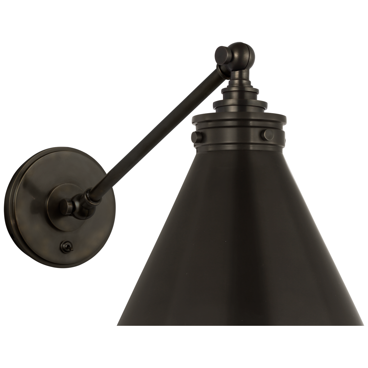 Parkington Single Library Wall Light in Bronze