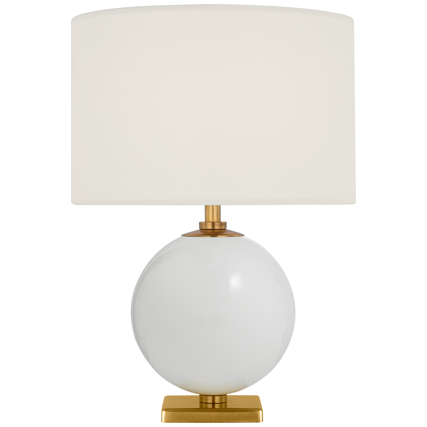 Elsie 12" Cordless Accent Lamp in Cream with Linen Shade