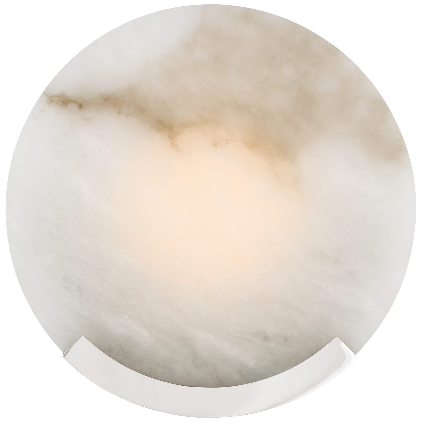 Melange 10" Sconce in Polished Nickel with Alabaster