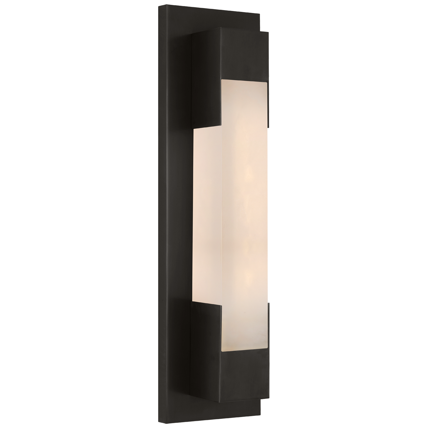 Covet 16" Bracketed Bath Light in Bronze with Alabaster