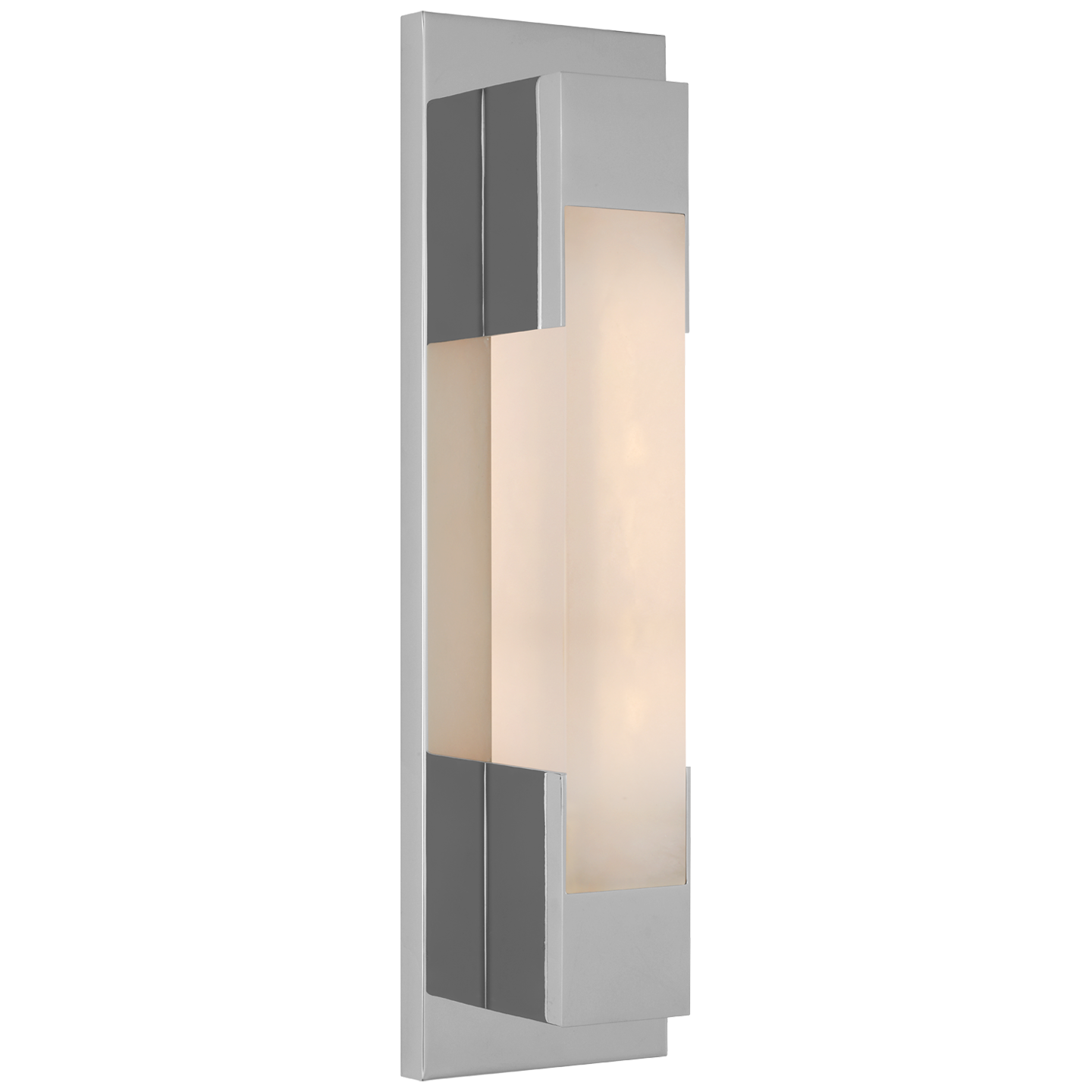 Covet 16" Bracketed Bath Light in Polished Nickel with Alabaster