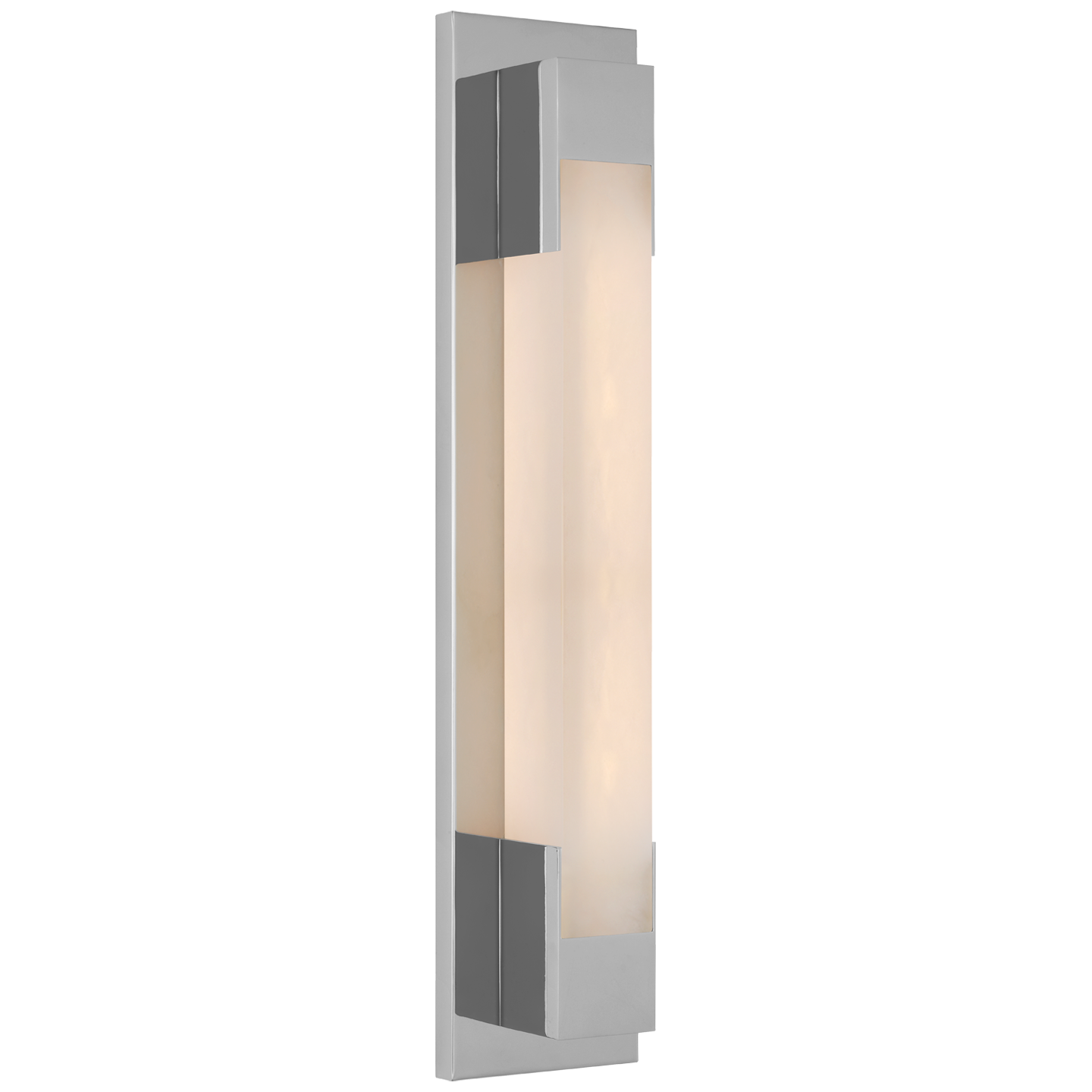 Covet 21" Bracketed Bath Light in Polished Nickel with Alabaster