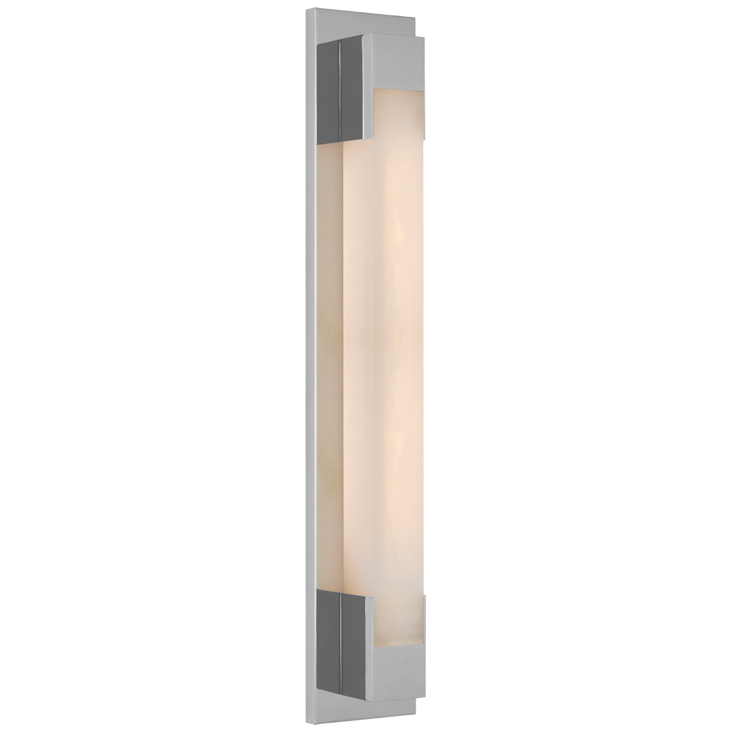 Covet 26" Bracketed Bath Light in Polished Nickel with Alabaster