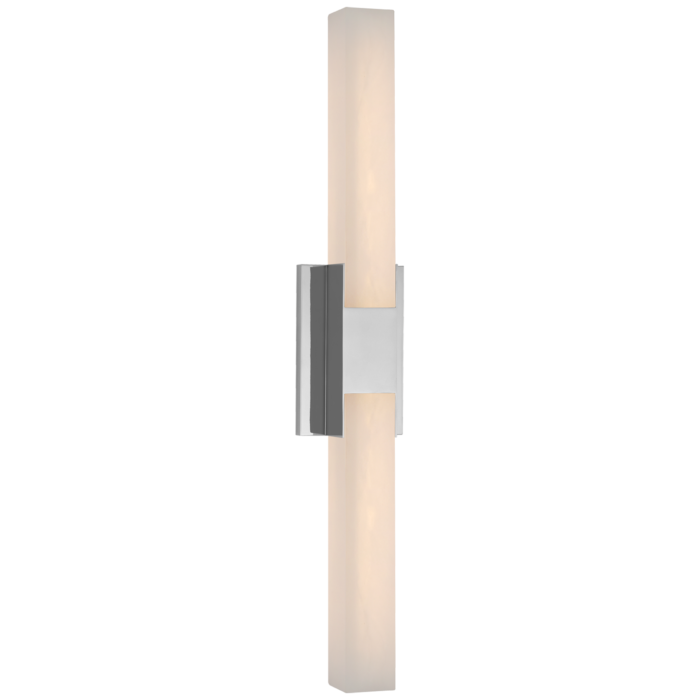 Covet 28" Double Bath Light in Polished Nickel with Alabaster
