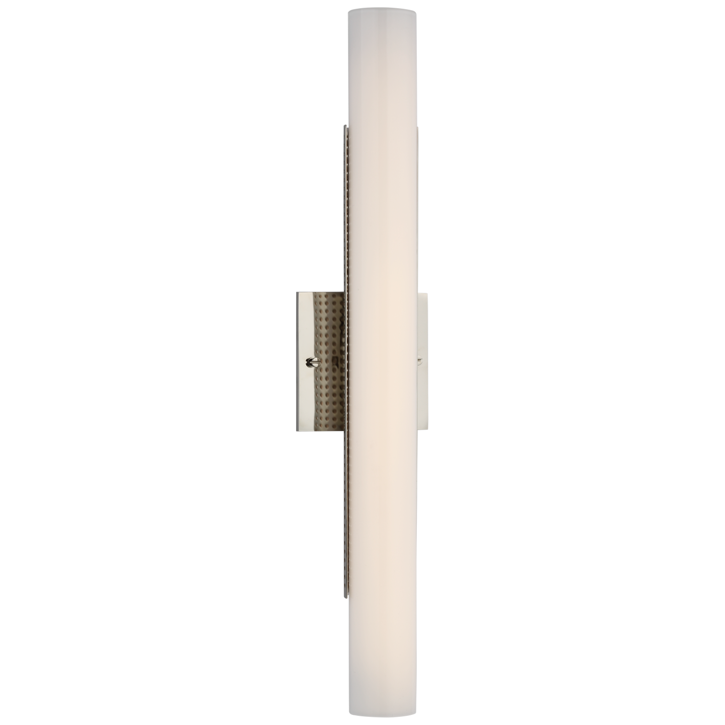 Precision 21" Bath Light in Polished Nickel with White Glass