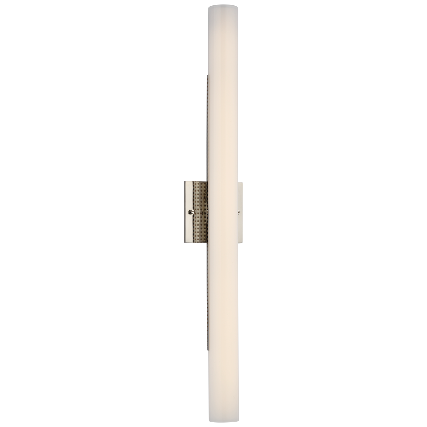 Precision 28" Bath Light in Polished Nickel with White Glass